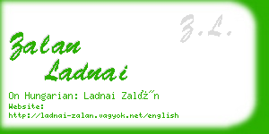 zalan ladnai business card